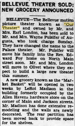 Bellevue Theatre (Our Theatre, Strand) - 1945 14 Jun